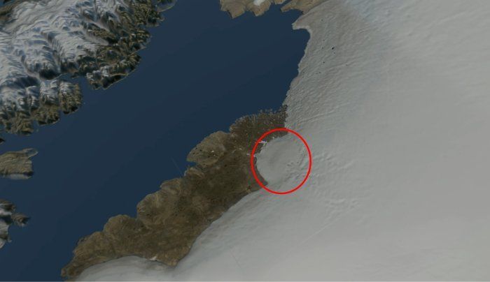 اكتشاف مفاجأة جيولوجية هائلة تحت الغطاء الجليدي في غرينلاند 03-7