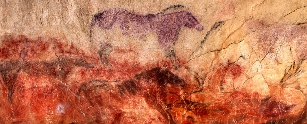 ما سر ولع رسامي العصر الحجري بالخيول، حتى قبل ترويضها بآلاف السنين؟ - حيوانات مرسومة على جدار أحد كهوف العصر الحجري في فرنسا أو إسبانيا