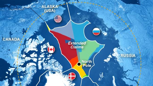 من يملك القطب الشمالي الحرب الباردة الجديدة حافة المحيط المتجمد الشمالي شراء دونالد ترامب لغرينلاند الدول الثمانية المحيطة بالقطب الشمالي 