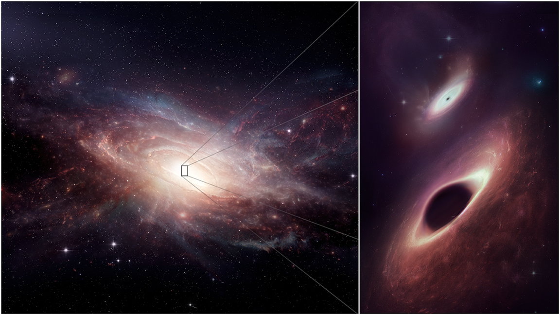 تلسكوب جيمس ويب يرصد أبعد اندماج لثقبين أسودين حتى الآن