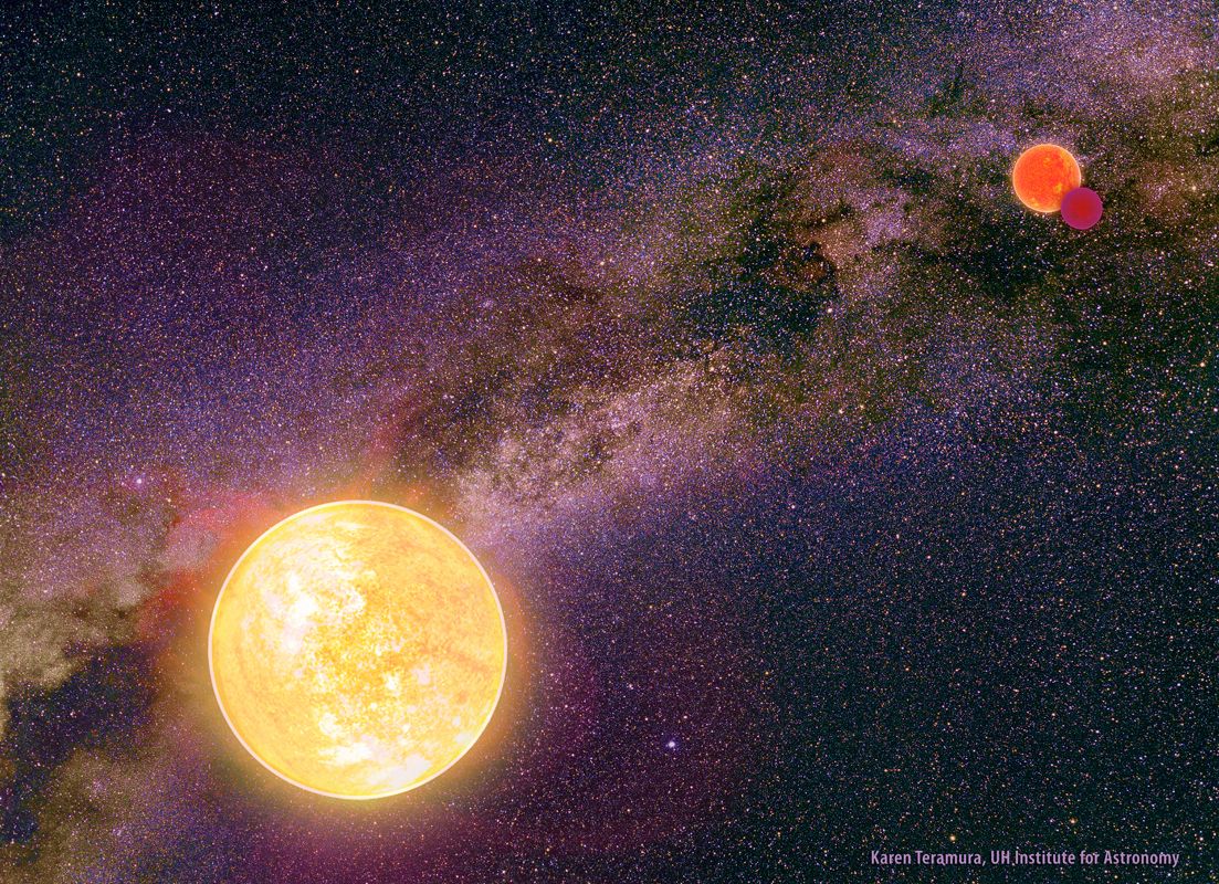 اكتشاف نظام نجمي ثلاثي والصور مذهلة