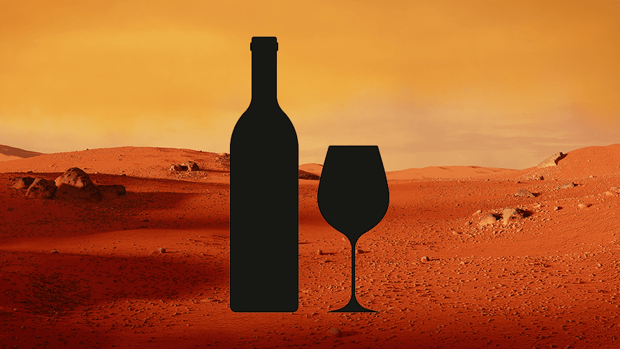 النبيذ على المريخ